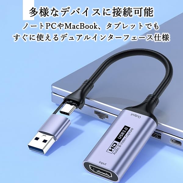 Amazon.co.jp: Type-C ビデオキャプチャーボード 【4K/60Hz入力対応